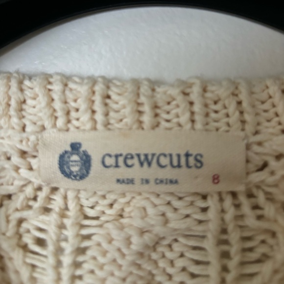 Crewcuts J. Crew Boys Cream Cable Knit Sweater - Picture 4 of 7
